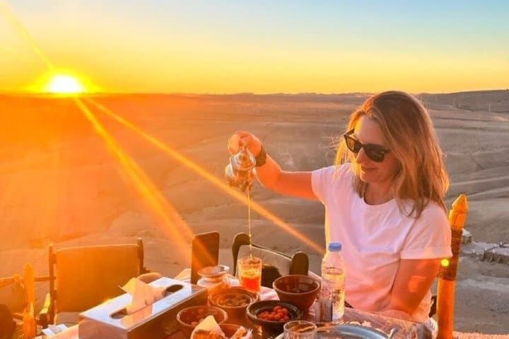 Agafay Desert Sunset Dinner with Camel Ride & Moroccan Live Show