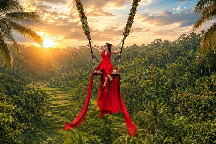 Ubud Waterfalls, Tegalalang Rice Teracces With Bali Swing Tour