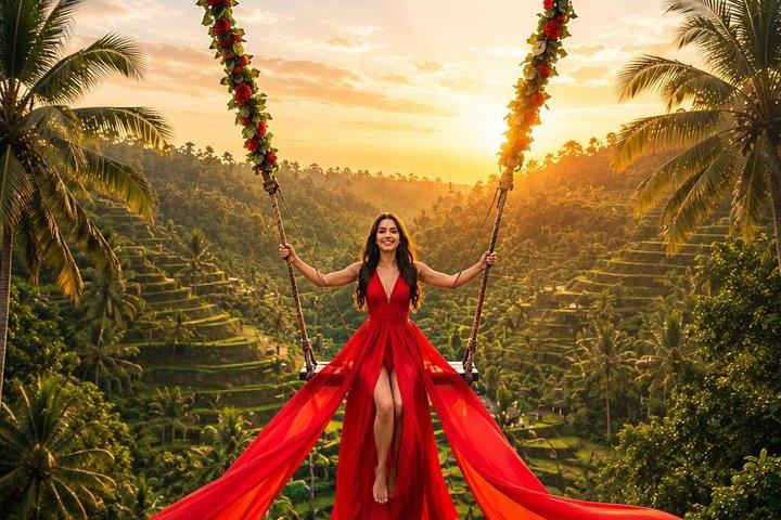 Ubud Waterfalls, Tegalalang Rice Teracces With Bali Swing Tour