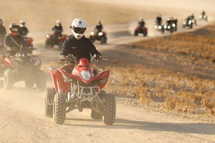 Marrakech: Agafay Desert Quad Biking, Camel Ride & Dinner Show