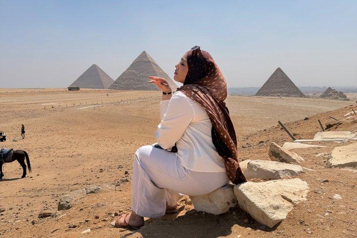 Giza Pyramids ,Grand Egyptian Museum Full experience & Sphinx