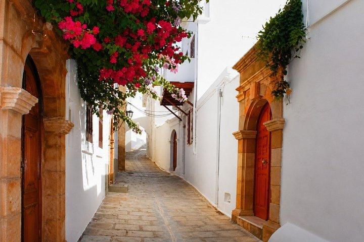 Faliraki: Lindos Boat Cruise with Swim stops & Free Time