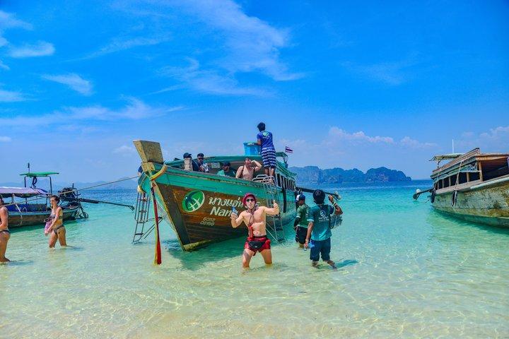 Krabi 4 Island Tour by Longtail Boat with Hotel Transfer