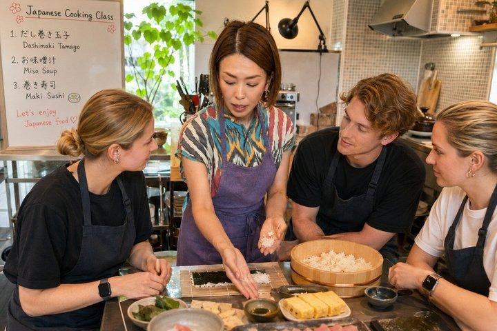 Small group cooking class in Shizuoka City with a view of Mt.Fuji, Japanese home cooking lesson using seasonal ingredients