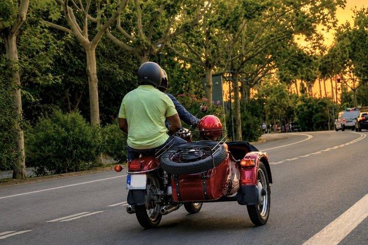 Night Tour of Barcelona by Sidecar Motorcycle