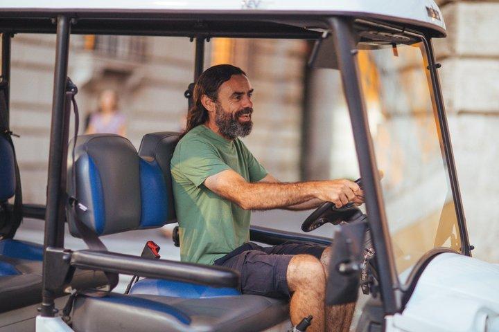 Rome: Evening Golf Cart Semi or Private Tour with Aperitivo
