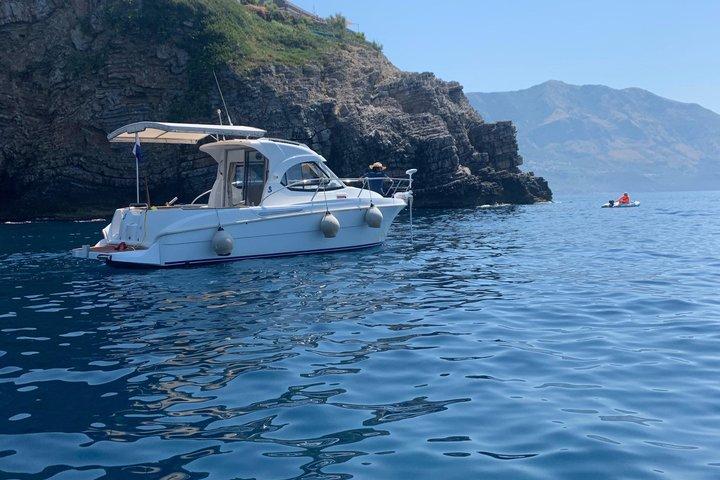 Private Boat Tour from Bar: Hidden Beaches, Snorkeling & Fishing