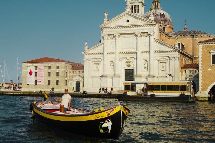 Venice Sunset by Typical Venetian Boat with Prosecco