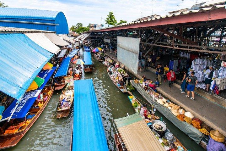 Bangkok Small-Group Damnoen Floating Market Tour & Railway Market
