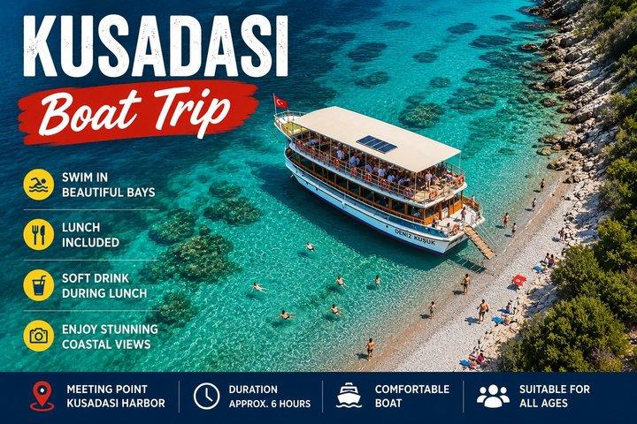 Kusadasi Aegean Sea Full-Day Boat Trip with Lunch