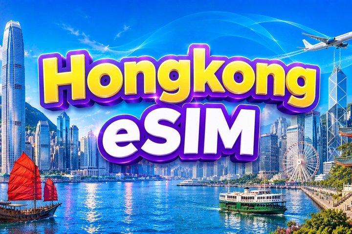 Hong Kong eSIM (3 - 30 Days. Up To 60GB of data)