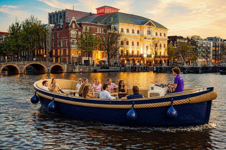 Amsterdam Canal Cruise Open Boat with Optional Craft Cocktails