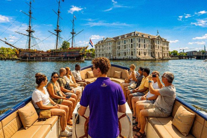 Amsterdam Canal Cruise Open Boat with Optional Craft Cocktails