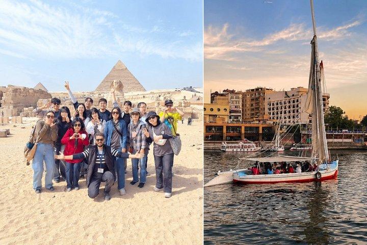 Private Giza Pyramids Tour & Nile Felucca Adventure