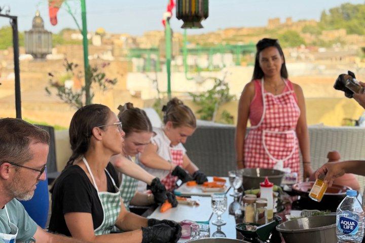 Fez Cooking Class at a Traditional Riad with Market Visit