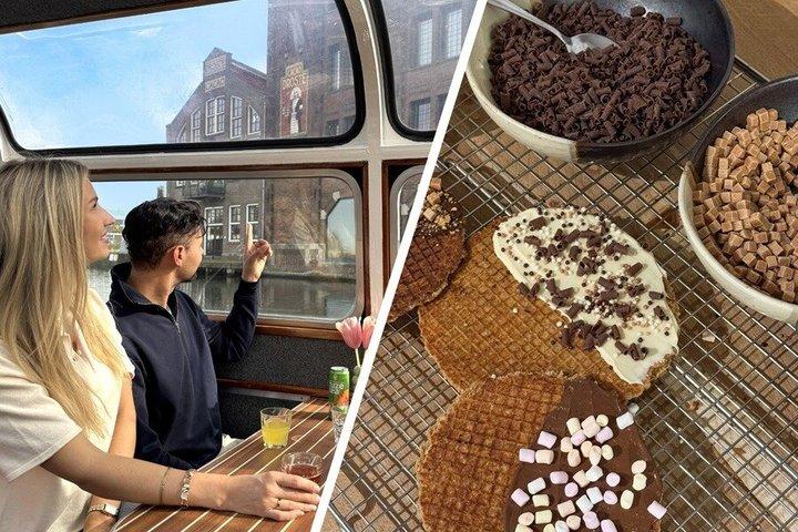 Haarlem: Combi Ticket Scenic Cruise + Stroopwafel workshop
