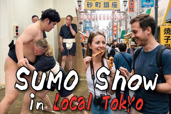 Tokyo Sumo Experience & Food: Wear a Mawashi on a Real Clay Ring!